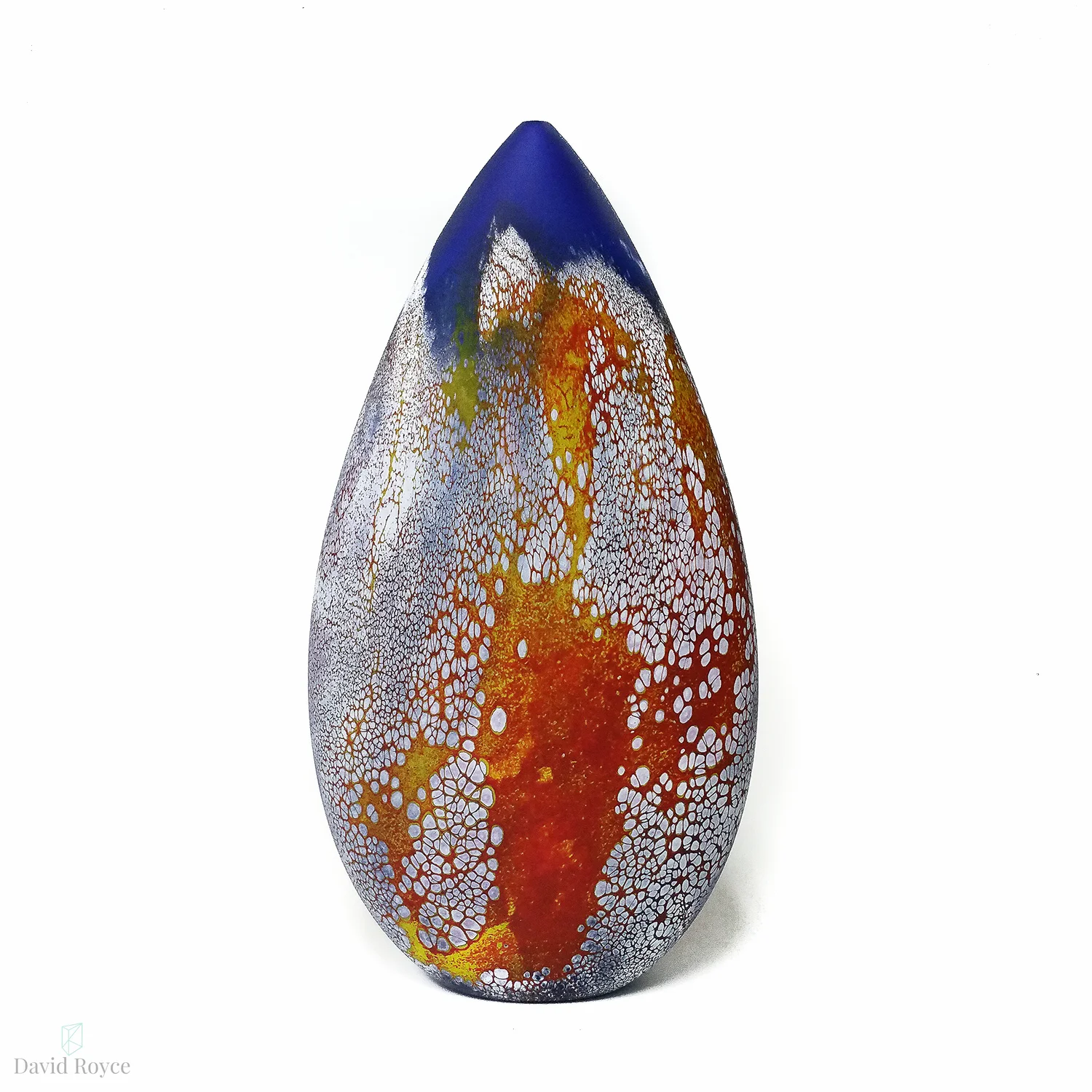 Blue Lapis Seed glass vessel